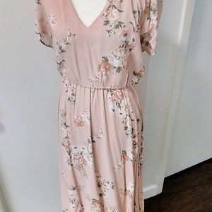 Pink Floral Dress by WAYF, Size XXL (Misses 14)